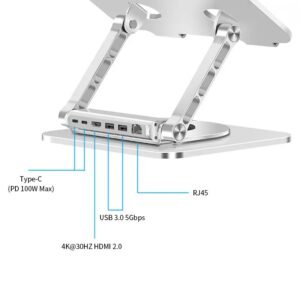 360 Laptop Stand - With Real Image