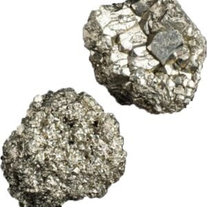 Apengshi Pyrite Raw Crystals 2PCS Natural Rough Rocks Healing Crystal and Stones DIY Raw Stones Meditation Fountain Garden Home Decor