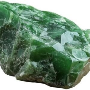 Large 1.25-2.0” Natural Green Jade Raw Crystals Stones for Meditation, Chakra, Reiki, Crystal Grid, Energy Work, Wire Wrapping, Tumbling & Spiritual Home Decor